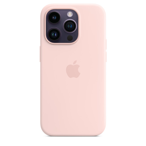 Чохол-накладка (силіконовий) Apple iPhone 14 Pro Silicone Case with MagSafe Chalk Pink (MPTH3)