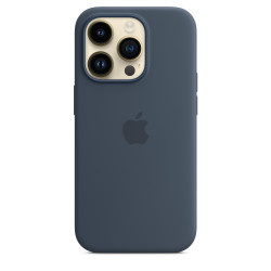 Чохол-накладка (силіконовий) Apple iPhone 14 Pro Silicone Case with MagSafe Storm Blue (MPTF3)