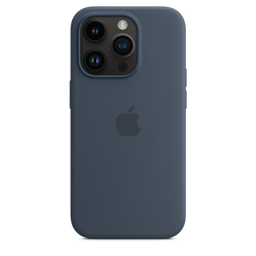 Чохол-накладка (силіконовий) Apple iPhone 14 Pro Silicone Case with MagSafe Storm Blue (MPTF3)
