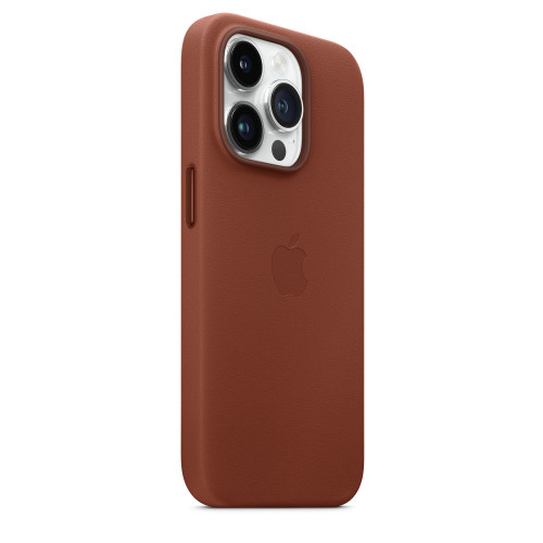 Чохол-накладка (шкіряний) Apple iPhone 14 Pro Leather Case with MagSafe Umber (MPPK3)