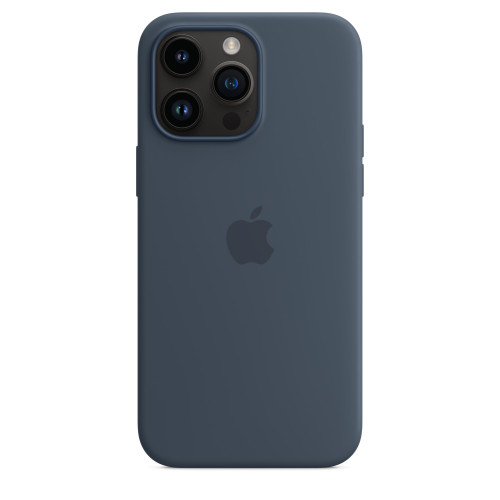 Чохол-накладка (силіконовий) Apple iPhone 14 Pro Max Silicone Case with MagSafe Storm Blue (MPTQ3)
