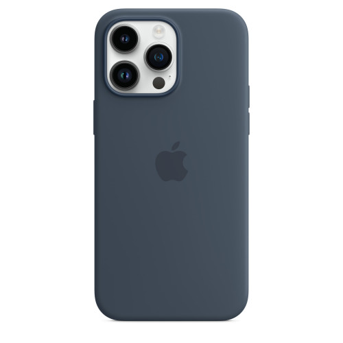 Чохол-накладка (силіконовий) Apple iPhone 14 Pro Max Silicone Case with MagSafe Storm Blue (MPTQ3)