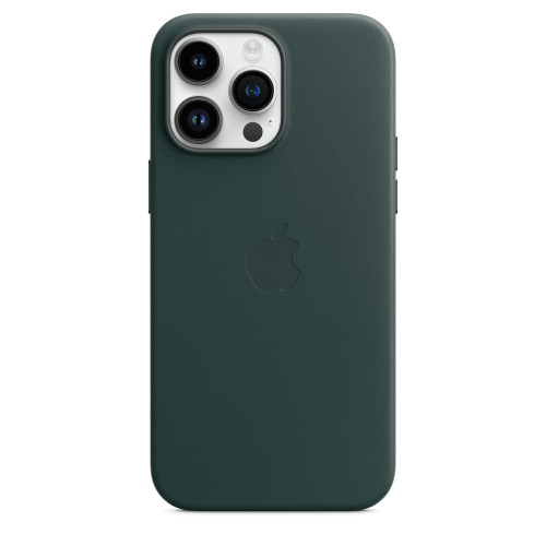 Чохол-накладка (шкіряний) Apple iPhone 14 Pro Max Leather Case with MagSafe Forest Green (MPPN3)