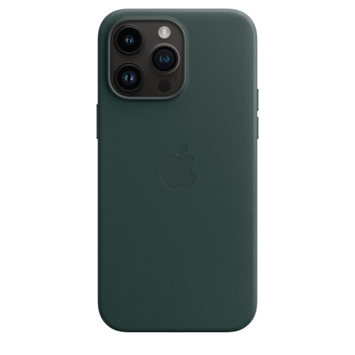 Чохол-накладка (шкіряний) Apple iPhone 14 Pro Max Leather Case with MagSafe Forest Green (MPPN3)