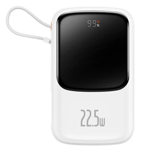 Baseus Qpow Pro Digital Display Quick Charging 22.5W Type-C Edition 10000 mAh White (PPQD020102)
