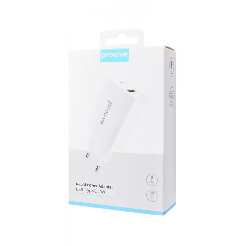 Proove Rapid 20W Type-C + USB White