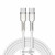 Baseus Cafule Series Metal Type-C to Type-C 2m 100W White (CATJK-D02)