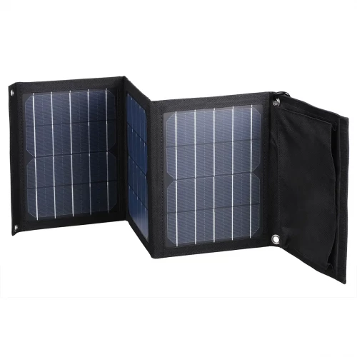 Портативна сонячна зарядна станція Choetech 22W Black