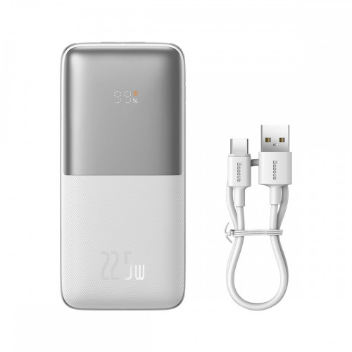 Baseus Bipow Pro Digital Display 22.5W 10000 mAh White (PPBD040002)