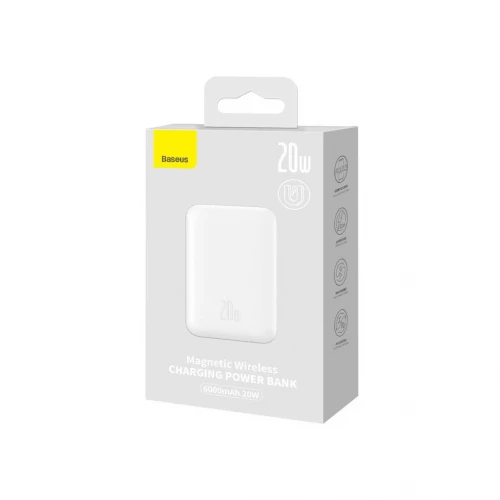 Baseus Magnetic 20W 6000 mAh White (PPCX020002)