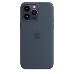 Чохол-накладка (силіконовий) для iPhone 14 Pro Max Silicone Case with MagSafe High Copy Storm Blue