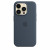 Чохол-накладка (силіконовий) для iPhone 14 Pro Silicone Case with MagSafe High Copy Storm Blue