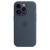 Чохол-накладка (силіконовий) для iPhone 14 Pro Silicone Case with MagSafe High Copy Storm Blue
