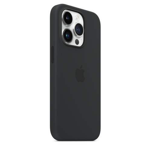 Чохол-накладка (силіконовий) для iPhone 14 Pro Silicone Case with MagSafe High Copy Midnight