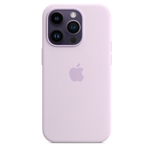 Чехол-накладка (силиконовый) для iPhone 14 Pro Silicone Case with MagSafe High Copy Lilac