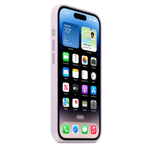 Чехол-накладка (силиконовый) для iPhone 14 Pro Silicone Case with MagSafe High Copy Lilac