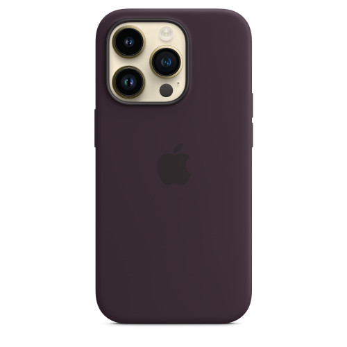 Чехол-накладка (силиконовый) для iPhone 14 Pro Silicone Case with MagSafe High Copy Elderberry