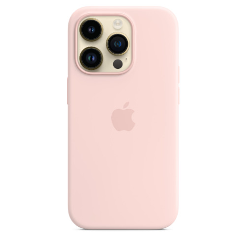 Чехол-накладка (силиконовый) для iPhone 14 Pro Silicone Case with MagSafe High Copy Chalk Pink