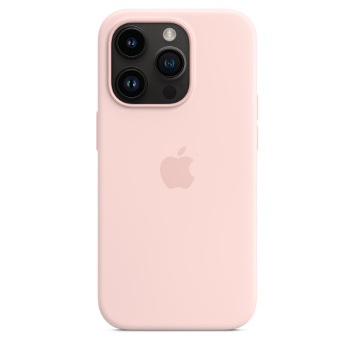 Чехол-накладка (силиконовый) для iPhone 14 Pro Silicone Case with MagSafe High Copy Chalk Pink