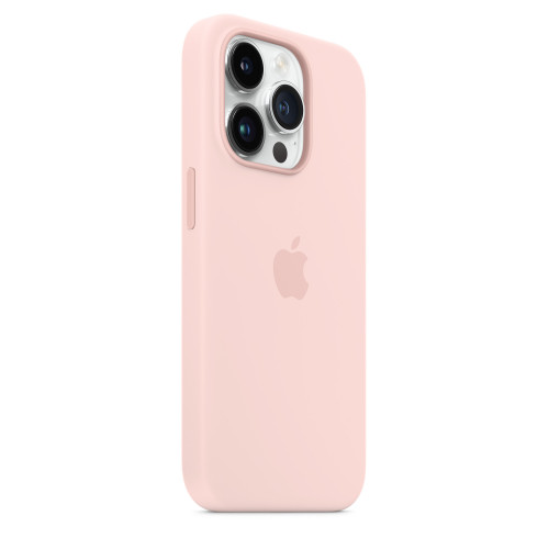 Чехол-накладка (силиконовый) для iPhone 14 Pro Silicone Case with MagSafe High Copy Chalk Pink