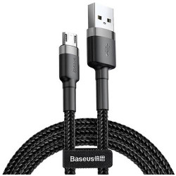 Baseus Cafule Micro USB 2.4A 1m Gray/Black (CAMKLF-BG)