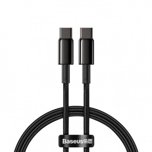 Baseus Tungsten Gold Type-C to Type-C 100W 1m Black (CATWJ-01)