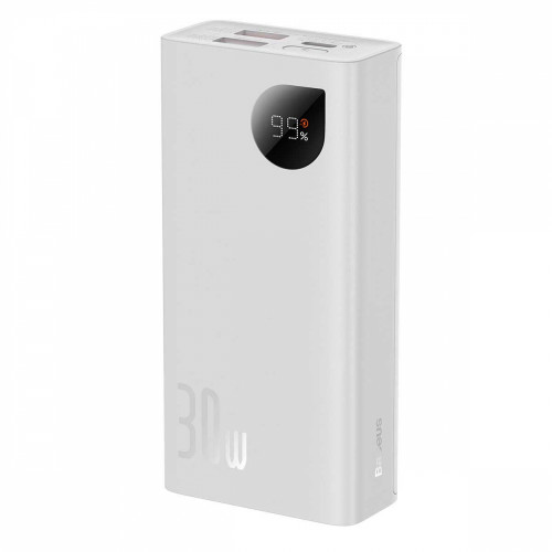 Baseus Adaman Metal Digital Display 30W 10000 mAh White (PPAD040002)