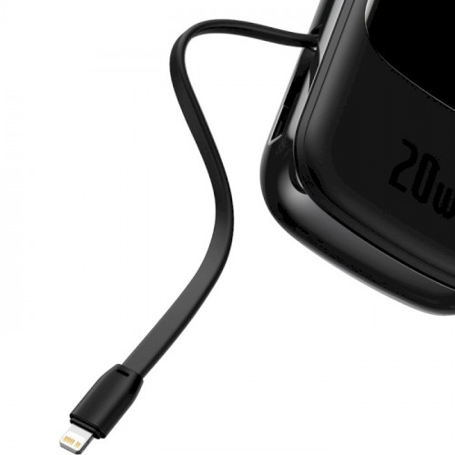 Baseus Qpow Digital Display Quick Charging Power Bank 20W 20000 mAh Black (PPQD-H01)