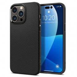 Чохол-накладка (силіконовий) Apple iPhone 14 Pro Max Spigen Liquid Air Black (ACS04813)