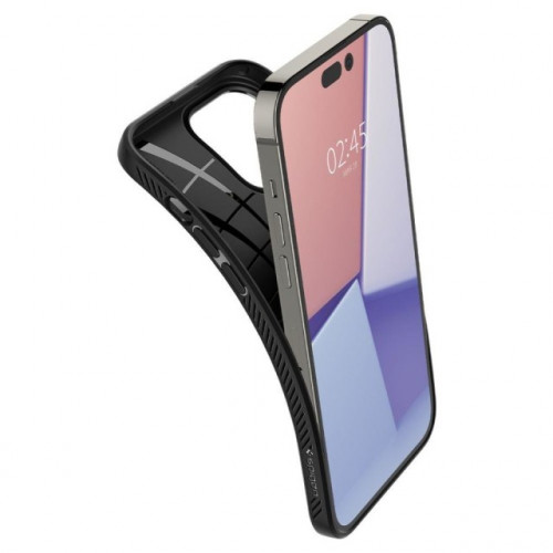 Чехол-накладка (силиконовый) Apple iPhone 14 Pro Max Spigen Liquid Air Black (ACS04813)