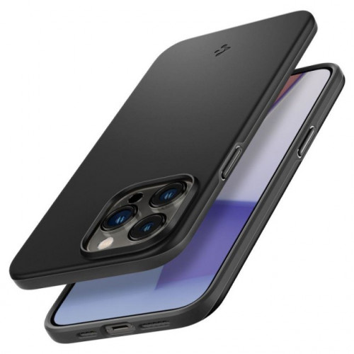 Чехол-накладка (силиконовый) Apple iPhone 14 Pro Spigen Thin Fit Black (ACS04780)