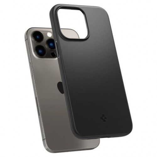 Чехол-накладка (силиконовый) Apple iPhone 14 Pro Spigen Thin Fit Black (ACS04780)