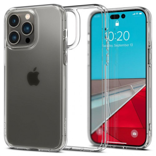 Чехол-накладка (силиконовый) Apple iPhone 14 Pro Spigen Ultra Hybrid Frost Cleare (ACS04967)