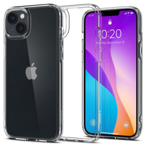 Чехол-накладка (силиконовый) Apple iPhone 14 Spigen Ultra Hybrid Crystal Clear (ACS05040)