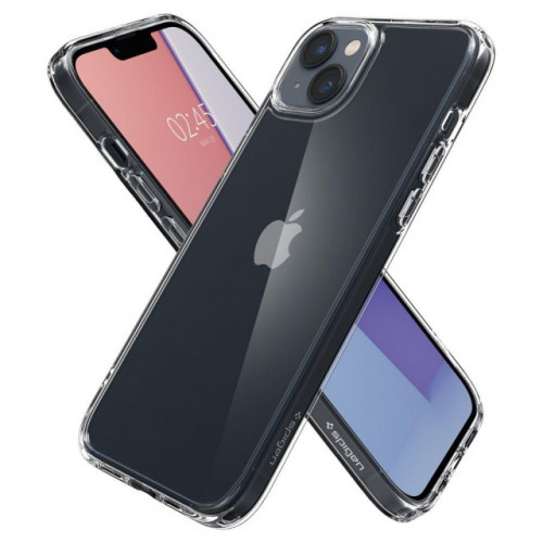 Чехол-накладка (силиконовый) Apple iPhone 14 Spigen Ultra Hybrid Crystal Clear (ACS05040)