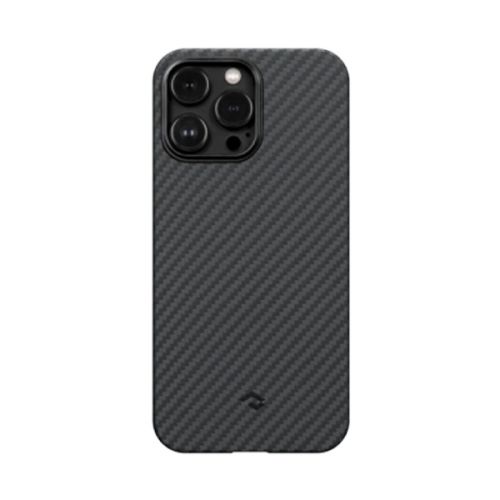 Чехол-накладка (карбоновый) Apple iPhone 14 Pro Pitaka MagEZ Case 3 Twill 1500D Black/Grey (KI1401P)