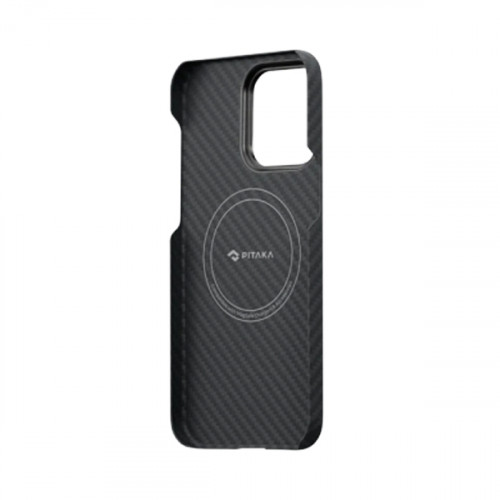 Чехол-накладка (карбоновый) Apple iPhone 14 Pro Pitaka MagEZ Case 3 Twill 1500D Black/Grey (KI1401P)