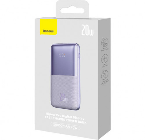 Baseus Bipow Pro Digital Display 20W 10000 mAh Violet (PPBD040105)