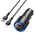 Hoco NZ3 Clear Way 40W (2 Type-C) + Type-C to Lightning Black