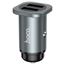 Hoco NZ4 Wise Road (2 USB) Metal Gray