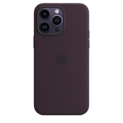 Чохол-накладка (силіконовий) для iPhone 14 Pro Max Silicone Case with MagSafe High Copy Elderberry
