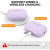 Чехол-накладка (силиконовый) Apple AirPods Pro 2 AhaStyle Silicone Case with strap Lavender (X003E43NBX)