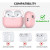 Чехол-накладка (силиконовый) Apple AirPods Pro 2 AhaStyle Silicone Case with strap Pink (X003E43NGX)