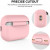 Чехол-накладка (силиконовый) Apple AirPods Pro 2 AhaStyle Silicone Case with strap Pink (X003E43NGX)