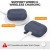 Чехол-накладка (силиконовый) Apple AirPods Pro 2 AhaStyle Silicone Case with strap Midnight Blue (X003E41MYN)