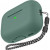 Чехол-накладка (силиконовый) Apple AirPods Pro 2 AhaStyle Silicone Case with strap Midnight Green (X003E46FGX)