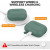 Чехол-накладка (силиконовый) Apple AirPods Pro 2 AhaStyle Silicone Case with strap Midnight Green (X003E46FGX)