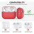 Чехол-накладка (силиконовый) Apple AirPods Pro 2 AhaStyle Silicone Case with strap Red (X003E41MYX)