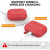 Чехол-накладка (силиконовый) Apple AirPods Pro 2 AhaStyle Silicone Case with strap Red (X003E41MYX)