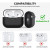Чехол-накладка (силиконовый) Apple AirPods Pro 2 AhaStyle Silicone Case with strap Black (X003E43NDL)